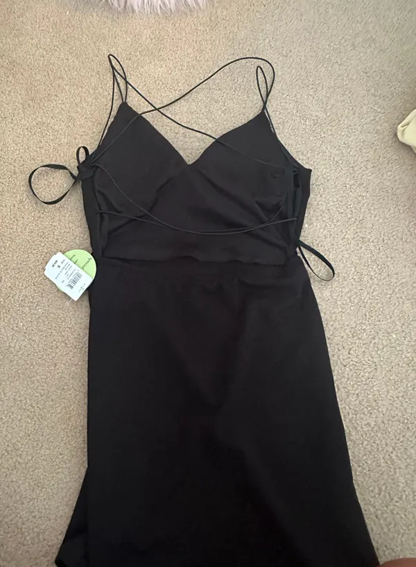 Windsor black strappy mini dress - Image 2
