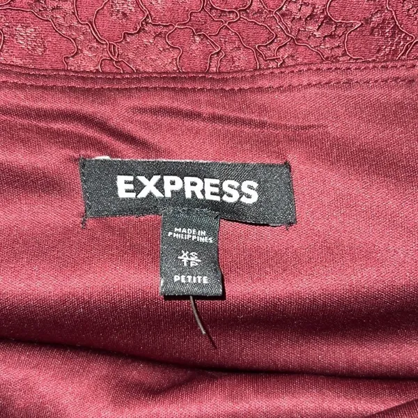 ✨ Express burgundy red Front Slit Lace Sheath Dress✨ - Image 7