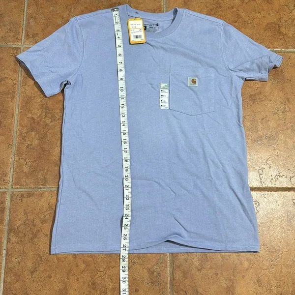 NWT Carhartt Loose Fit Heavyweight Blue Short Sleeve‎ Tee Casual Cotton size M - Image 7