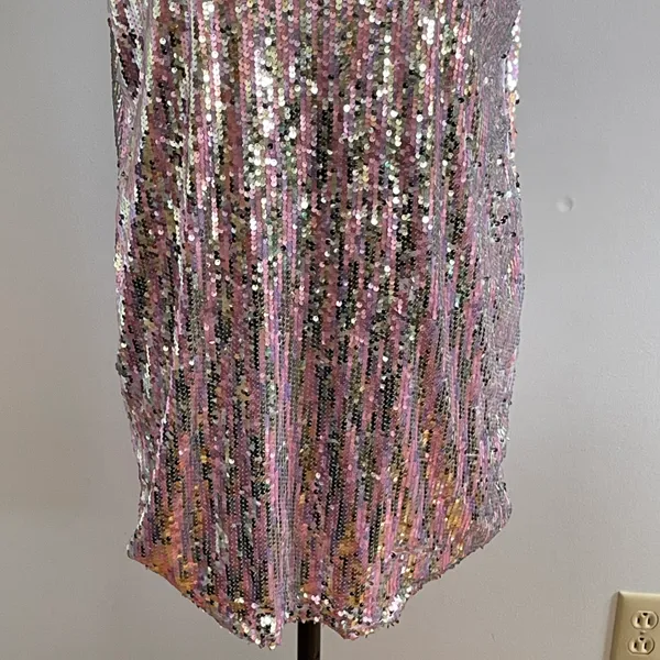 Just Quella Sequin Short Sleeved Tshirt Dress- Size 16-18- NWT - Image 5