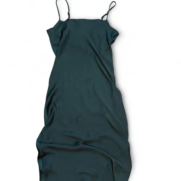 Banana Republic Emerald Green Cowl Neck Slip Dress Size 4 Midi Maxi - Image 5
