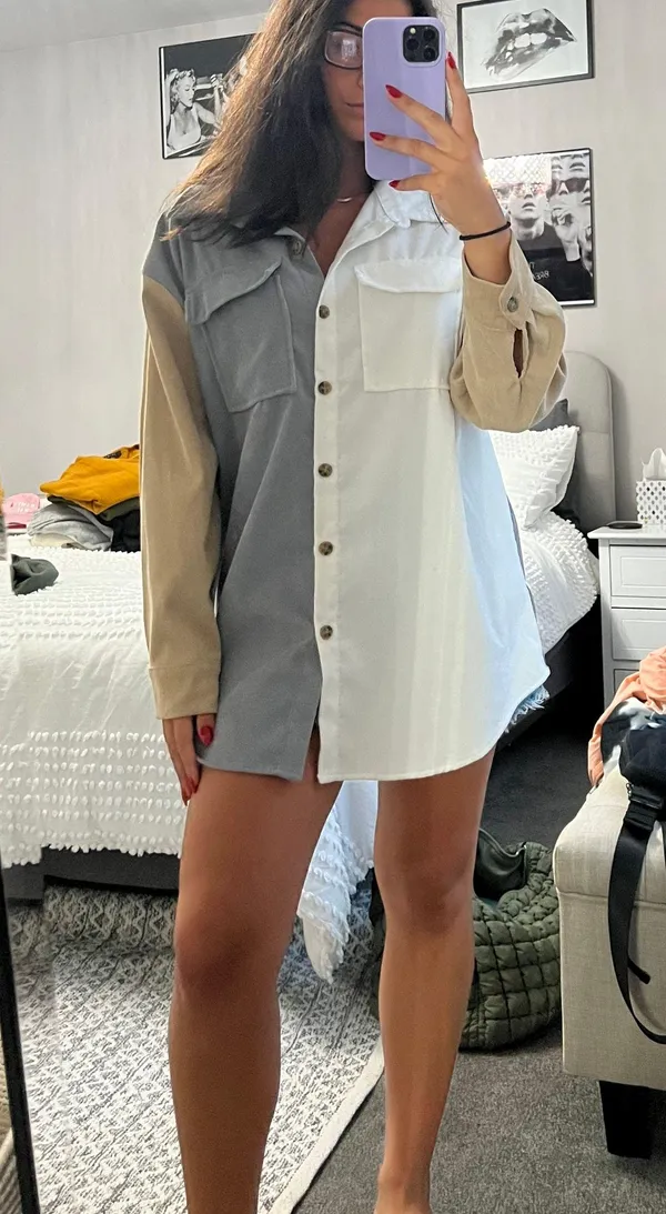 Multicolored Long Sleeve Button Down Multiple - Image 2