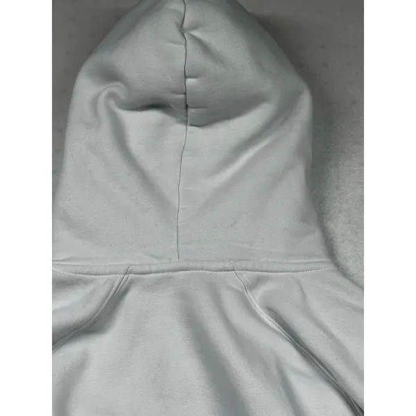 Vuori Hoodie Half Zip White Cropped Sweatshirt XL Organic Cotton Pullover - Image 8