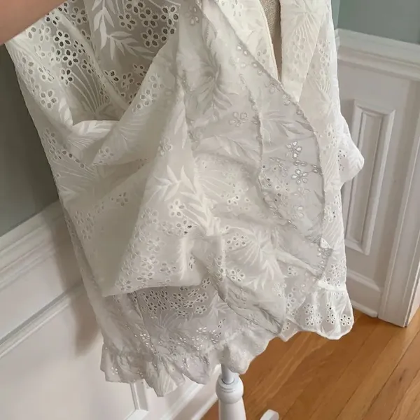Majorelle Faria Kimono in White embroidery Large - Image 7