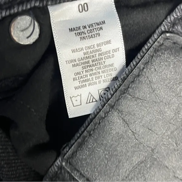 Faded‎ distressed black skater jeans size 00 100% cotton Aeropostale Mom jeans - Image 11