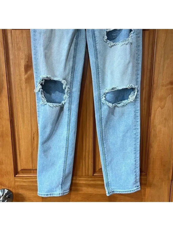 American Eagle Outfitters Mom Straight Denim Jeans Size 00 - Image 3