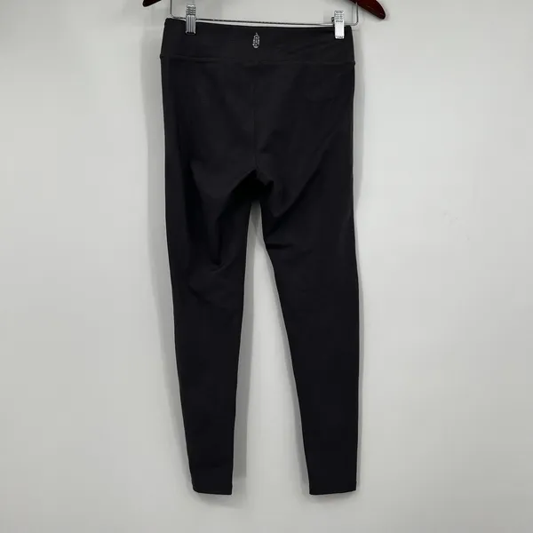 Free People movement gray subtle striped legging pants pull on athleisure small - Image 5