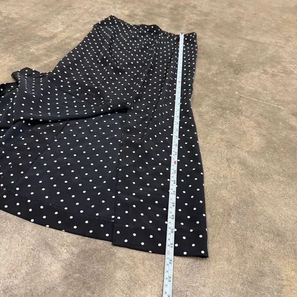 Vintage retro y2k polka dot midi maxi skirt with slit - Image 5