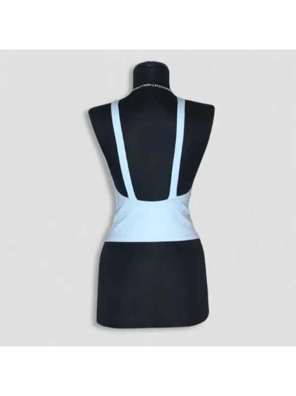 Zara crop top halter coquette feminine cocktail fairy festival boho layering Y2K - Image 2