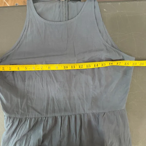 Richer Poorer Sleeveless Tiered Maxi Dress Gray High Neck Flowy Boho Summer - Image 7