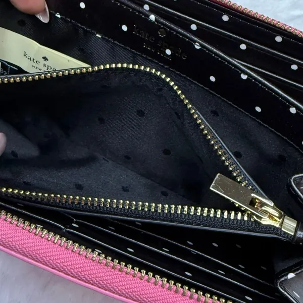 Kate Spade New York Pink Zip Around Wallet - Image 9