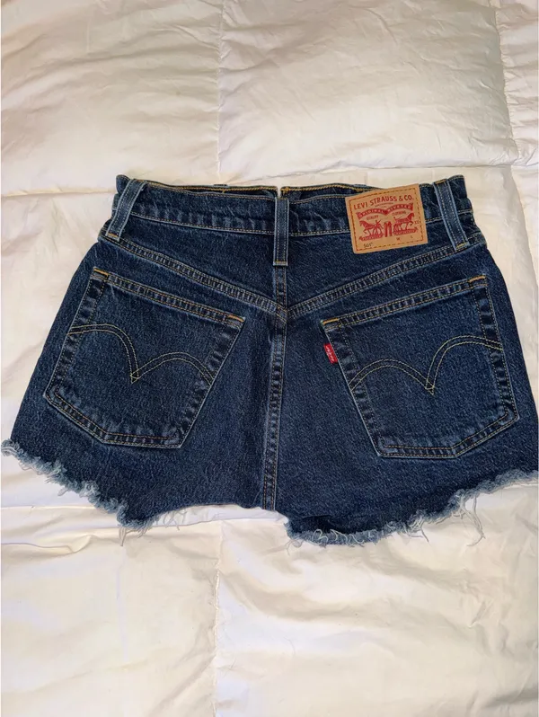 Levi’s High-Waisted Denim Shorts - Image 2