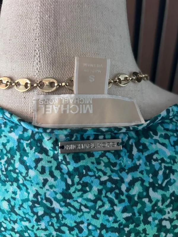 Michael kors maxi dress long green beach wear size small stylish summer dress - Image 5