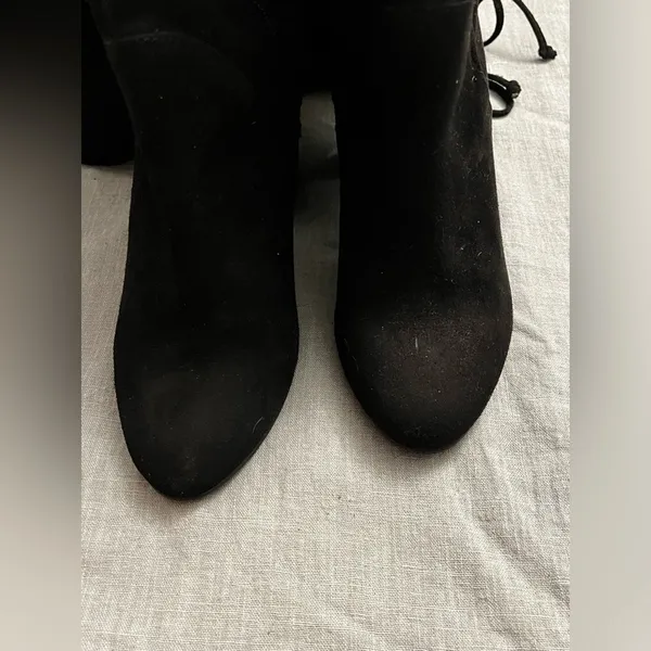 Faryl Robin Tall Suede Black Boots knee high Size 7.5 - Image 4