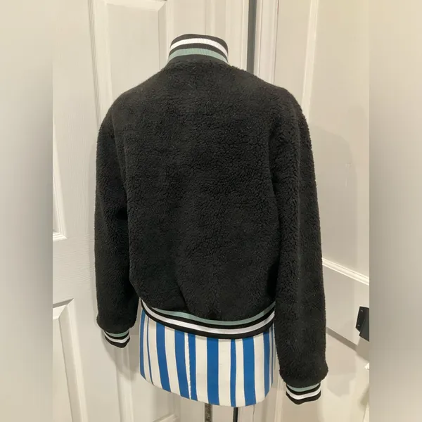 NWOT RVCA SHERPA VARSITY BOMBER JACKET‎ - Image 3