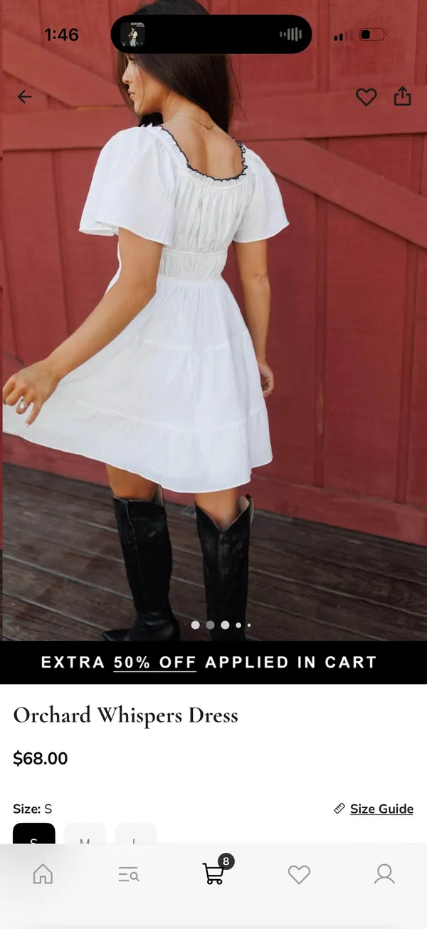 Lane 201 Black and white dress - Image 2