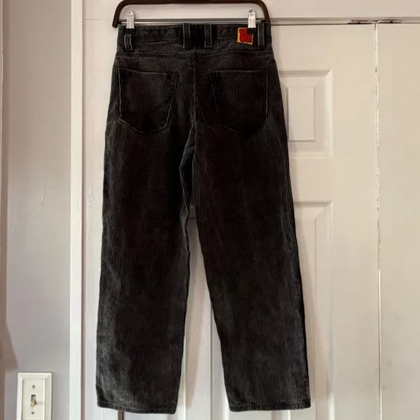 Empyre Grey Corduroy Straight Leg Skate Pants Women‎ 25 EUC - Image 2
