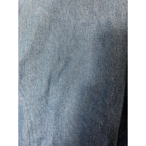 220 Hickory Vintage Denim Sleeveless‎ Zipper Front Velvet Collar Vest XL - Image 10