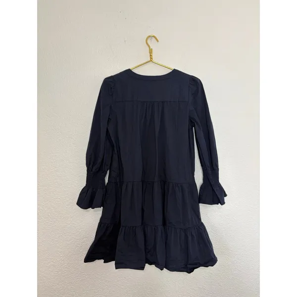 Tuckernuck Pomander Place Navy Cotton Poplin Kenzo Mini Dress Size Medium - Image 12