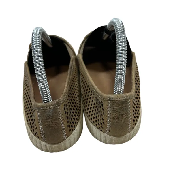 Frye Melanie Tan Perforated Leather Slip On Sneakers Shoes‎ Womens 8M 71288 - Image 3