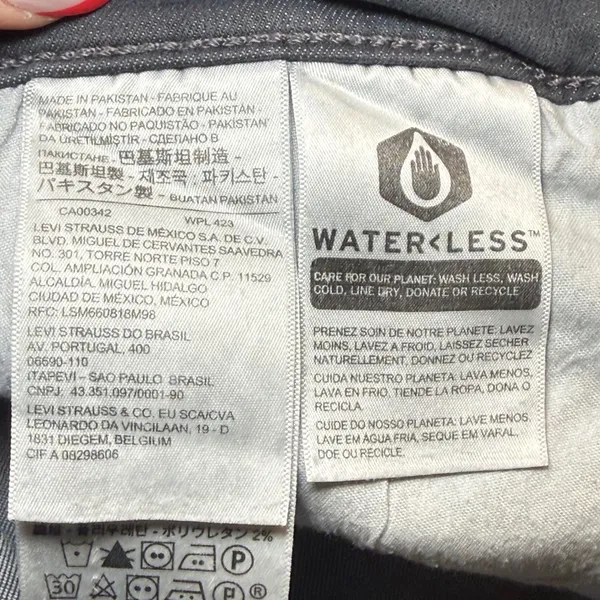 Levi Strauss Classic Straight Gray Jeans Women Wardrobe Staple Size 33 (16)‎ - Image 8