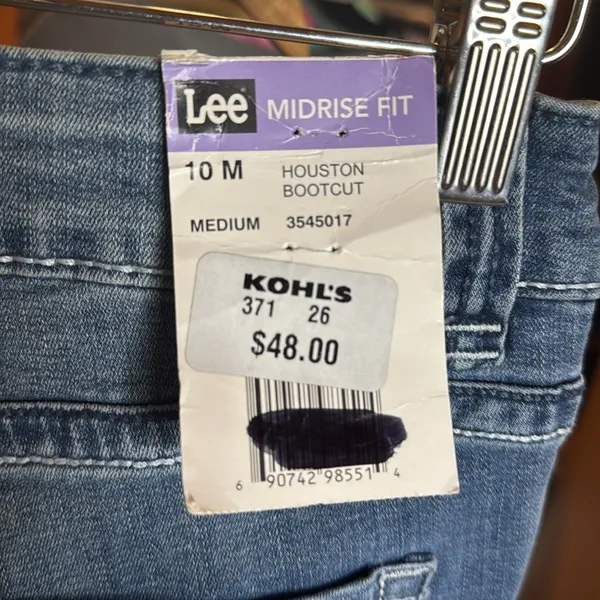 NWT Lee Houston Bootcut Midrise Fit Flex Motion Jeans Size 10 Medium - Image 9