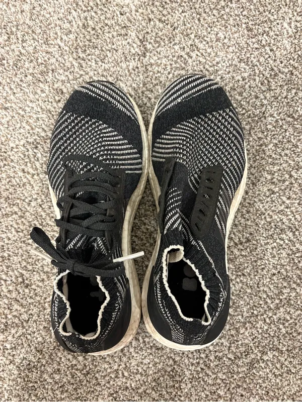 Adidas Women’s Black Ultraboost Sneakers - Black/White - Image 6