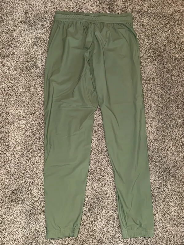 Bucked Up Men's Athletic Utility Joggers with Zippered Cuffs - Sage Green - Image 2