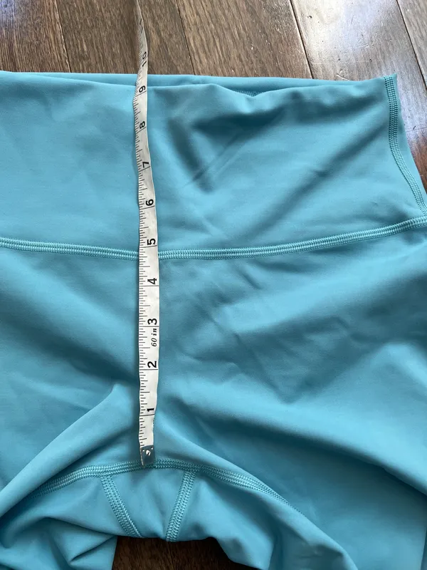 Lululemon Wunder Train High Rise Leggings Tights Light Blue Women’s Size 8 - Image 8