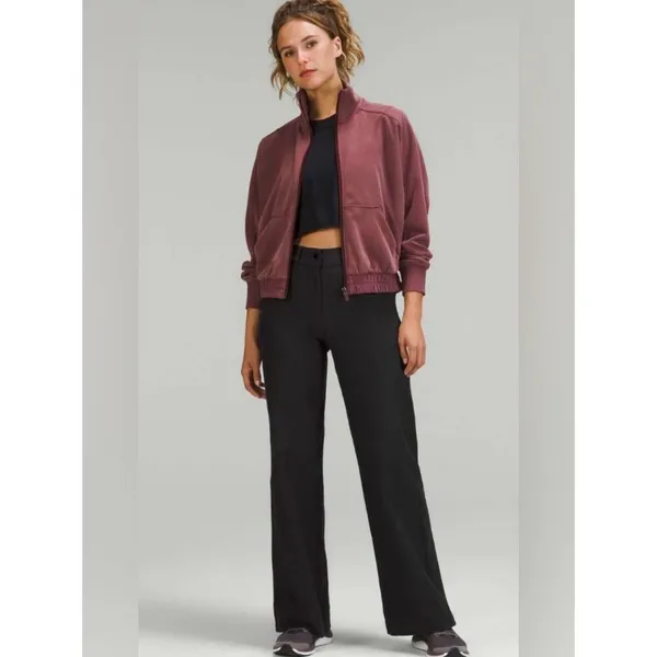 Lululemon City Sleek black 5 pocket wide leg high rise pant women’s 31 utilitech - Image 5