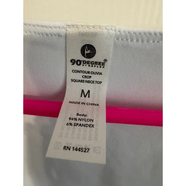 90 Degree‎ Reflex Olivia Square Neck Crop Top M Size M - Image 2