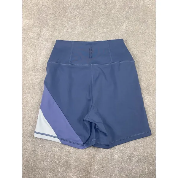 spiritual gangster biker shorts blue stripe color block‎ xs - Image 3