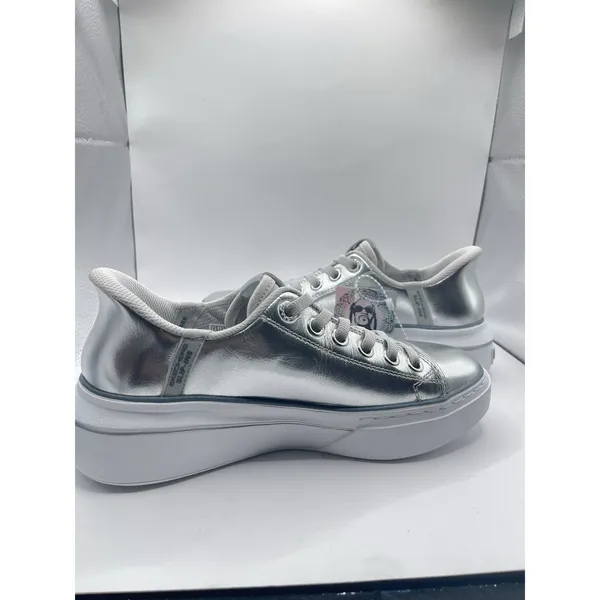 NEW Sketchers Snoop Dogg Silver‎ Metallic WOMENS Size 7.5 - Image 5
