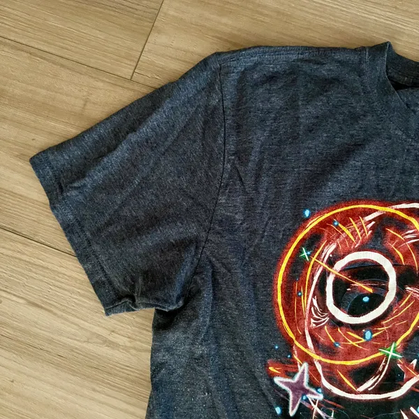 Charcoal Grey Anime Tee Gray Size L - Image 4