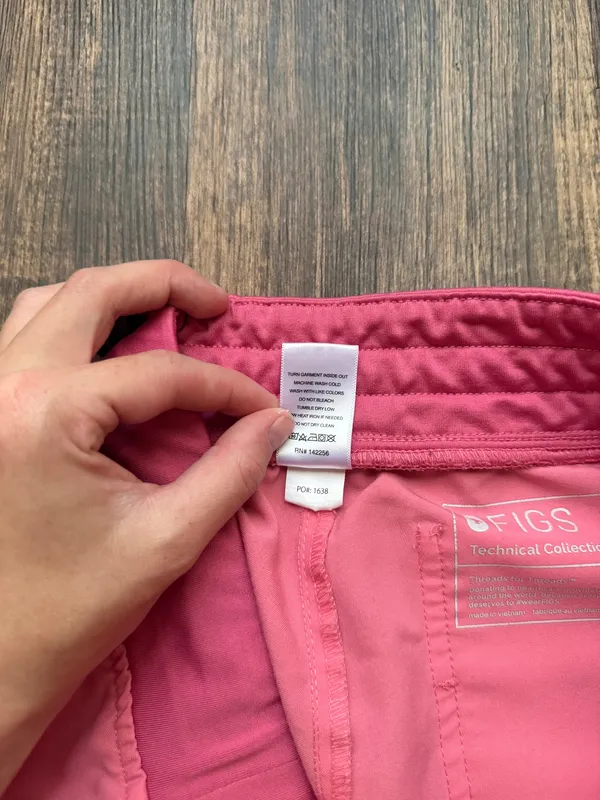 FIGS Women’s Neon Pink Zamora Jogger Scrub Pants - Size S Petite Nursecore - Image 5