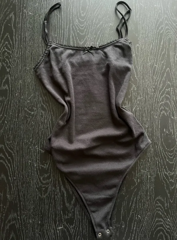 Forever 21 Pointelle Bow Cami Bodysuit - Image 3