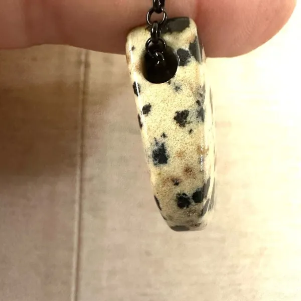 Dalmation jasper pendant necklace - Image 4