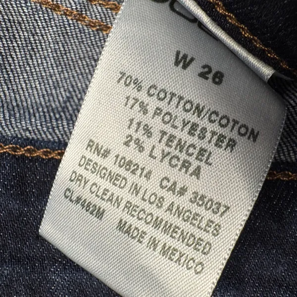Joe's‎ Jeans Women's Dark Wash Tulip Raw Hem Cuffed Stretch Denim Jeans Size 26 - Image 3