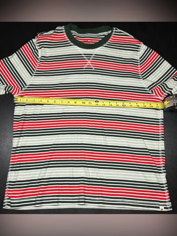 Pact Unisex Size XL Flurry Stripe One For All Holiday Pajama Set - Image 4