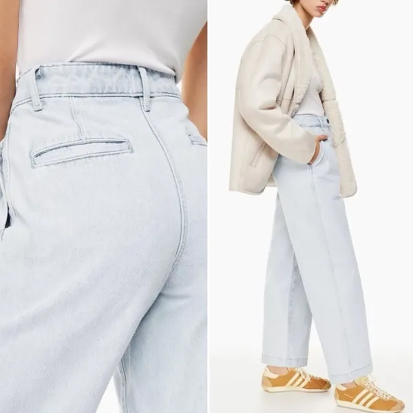 ARITZIA Wilfred Embark High Waisted Wide Leg Jeans - Image 3