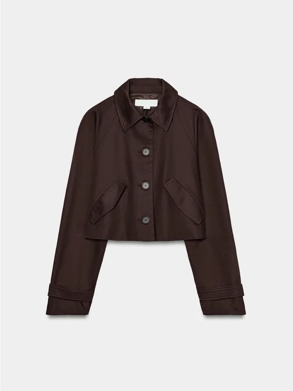 NWT ZARA CROPPED LAPEL JACKET SIZE L - Image 7