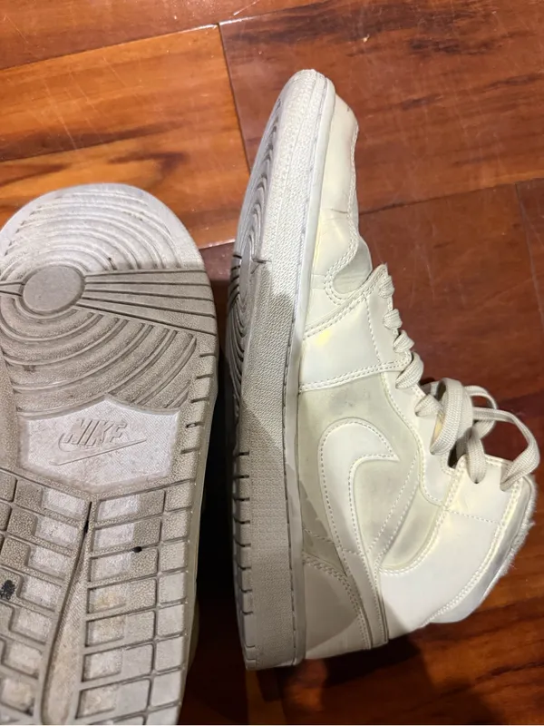 Jordan Women's High-Top Sneakers in Cream Gold - Golden Goose - Image 2