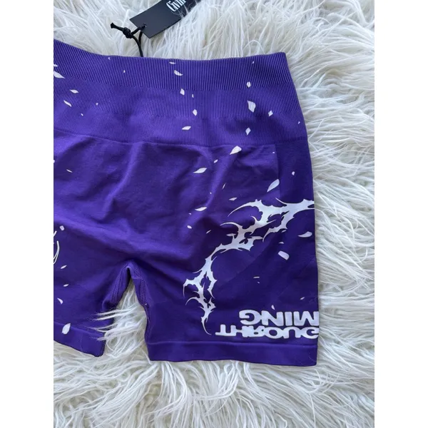 Civil Regime Blowout Kelly Seamless Shorts Bright Purple Size Small - Image 9