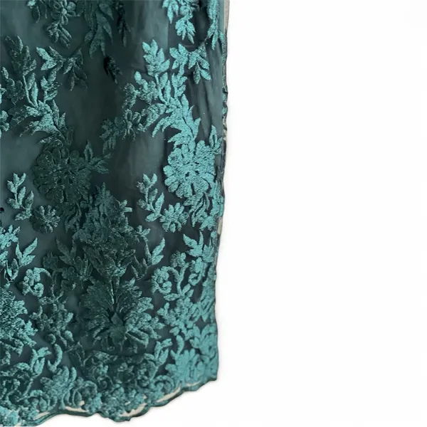 Lulus What a Knockout Forest Green Embroidered Strapless Dress - Image 10