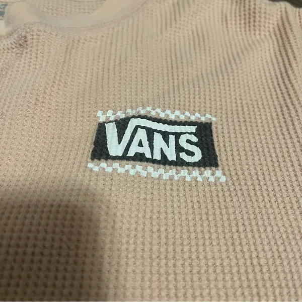 Vans Light Pink Long Sleeve Tee; Medium Women’s - Image 4