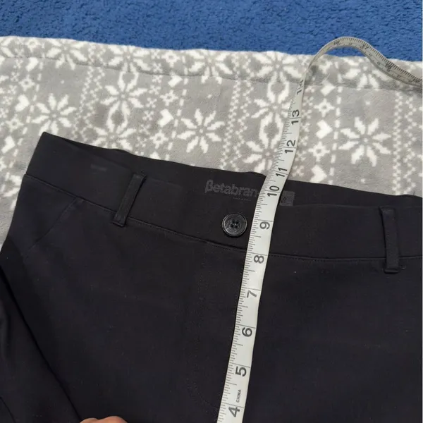 Betabrand Classic Dress Pant Yoga‎ Pants Straight In Black Size Medium - Image 12