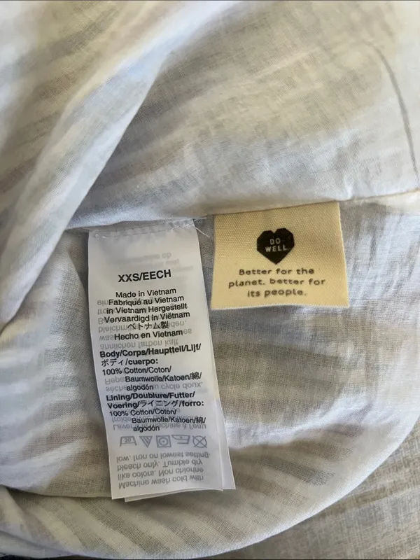 Madewell Pastel Multi-Stripe Short-Sleeve Tiered Mini Dress - Image 8