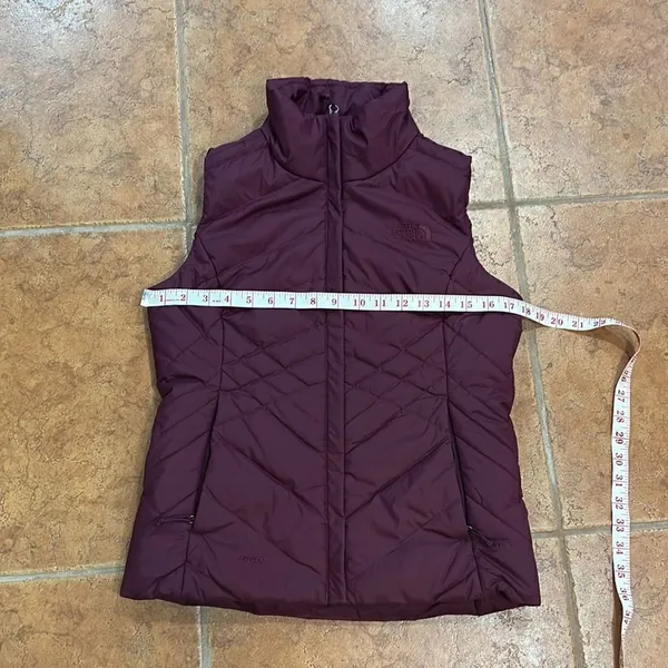 The North Face Down‎ Alpz Vest 550 Fill Medium Maroon size XS - Image 13