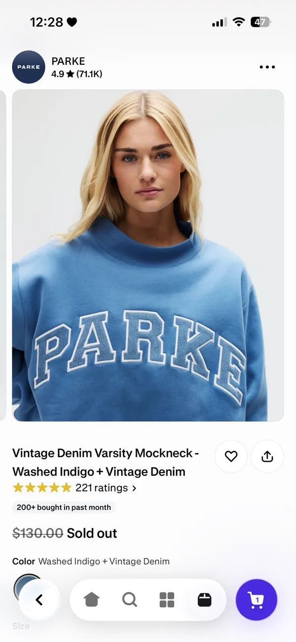 Parke denim mockneck - Image 3