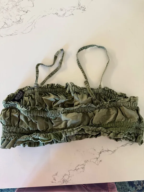 Out From Under Urban Outfitters Green Bralette Bra Size Large - Image 2